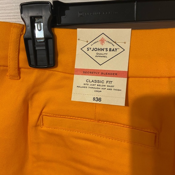 St. John's Bay Classic Fit Orange Pants - Picture 4 of 6